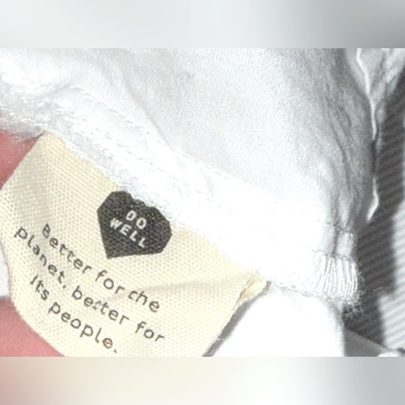 Madewell Women's White Poplin Sophia Peplum Tank Size XS - Picture 5 of 6